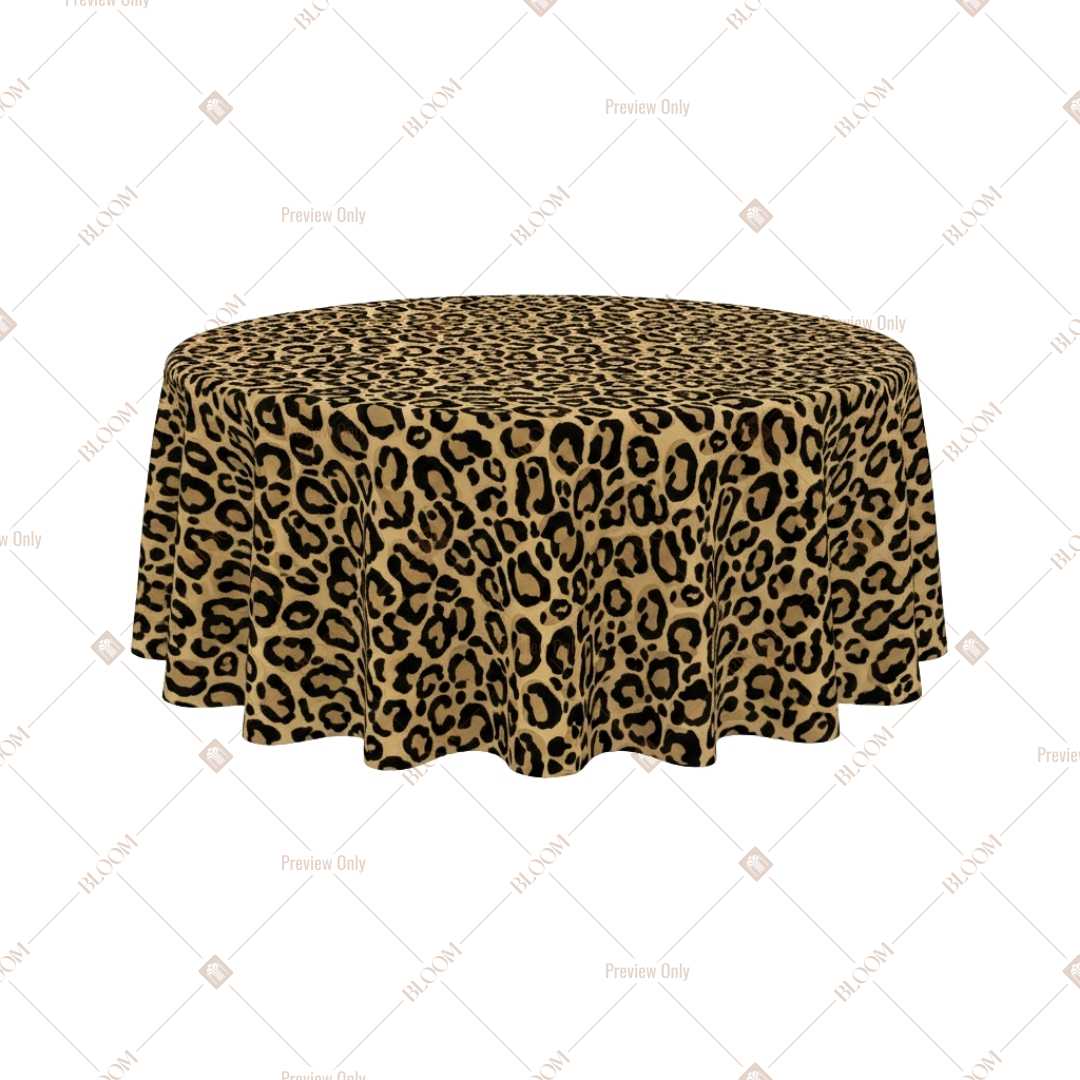 Leopard Animal Print Table Cover Pack Of 6