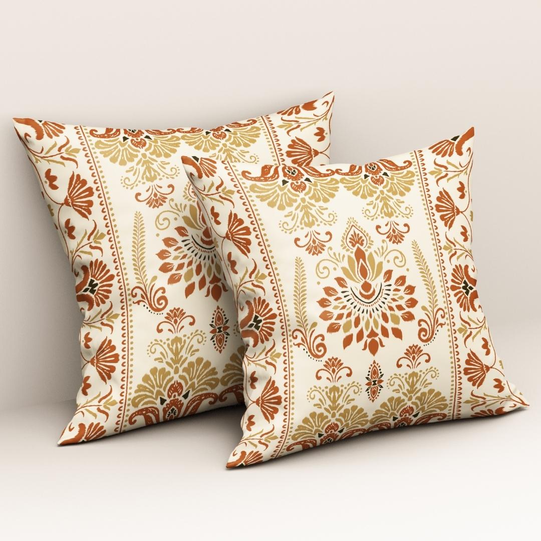 Golden Blossom Charm: Cushion Cover - Pack of 12