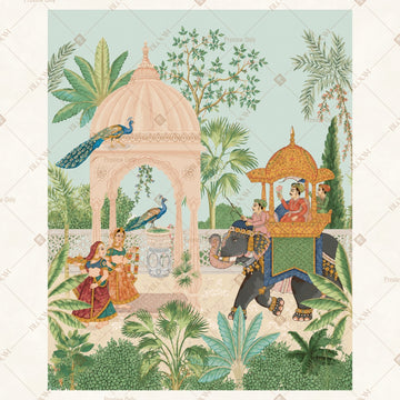 Heritage Palace Garden Portrait Rectangle Backdrop