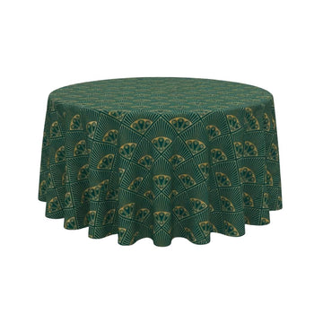 Emerald Art Deco Mosaic Round Table Cover - Pack Of 6