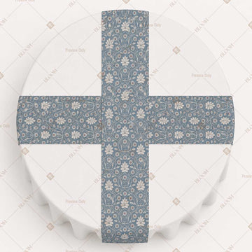 Grey Floral Dot Table Runner Pack Of 12