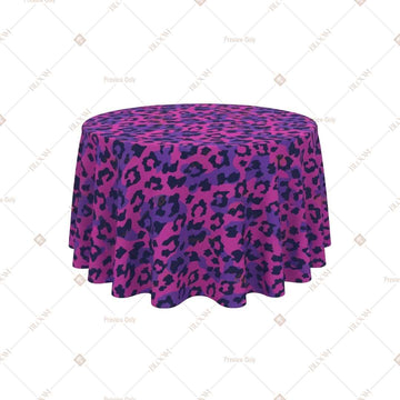 Purple Leopard Print Table Cover Pack Of 6