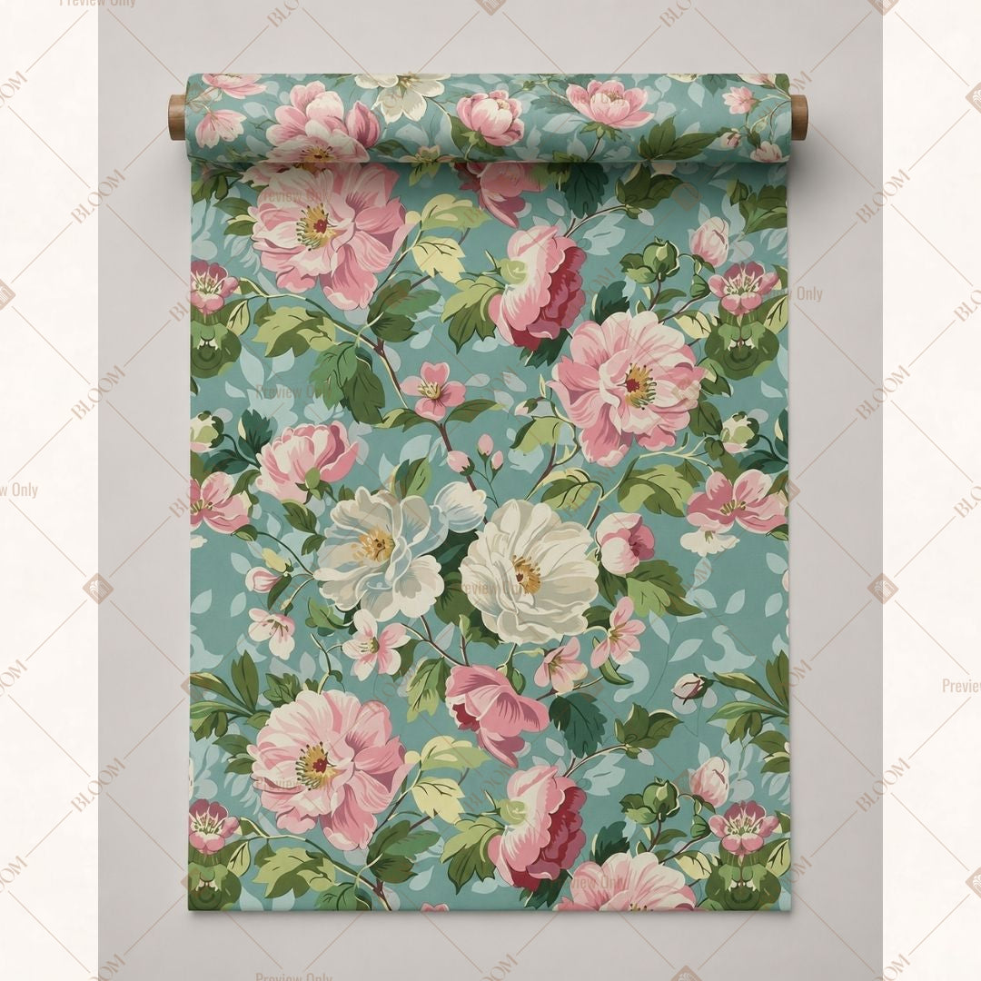 Vintage Rose Garden Fabric Pack of 25