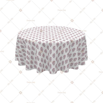 Ivory Geometric Trellis Table Cover Pack Of 6