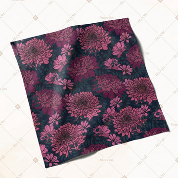 Plum Rose Floral Napkin Pack of 20
