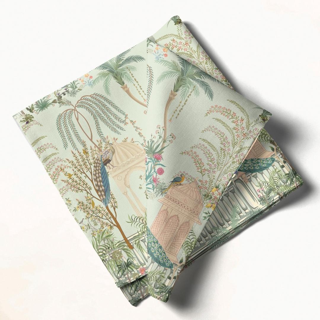 Peacock Garden: Napkins 18" X 18" - Pack Of 20