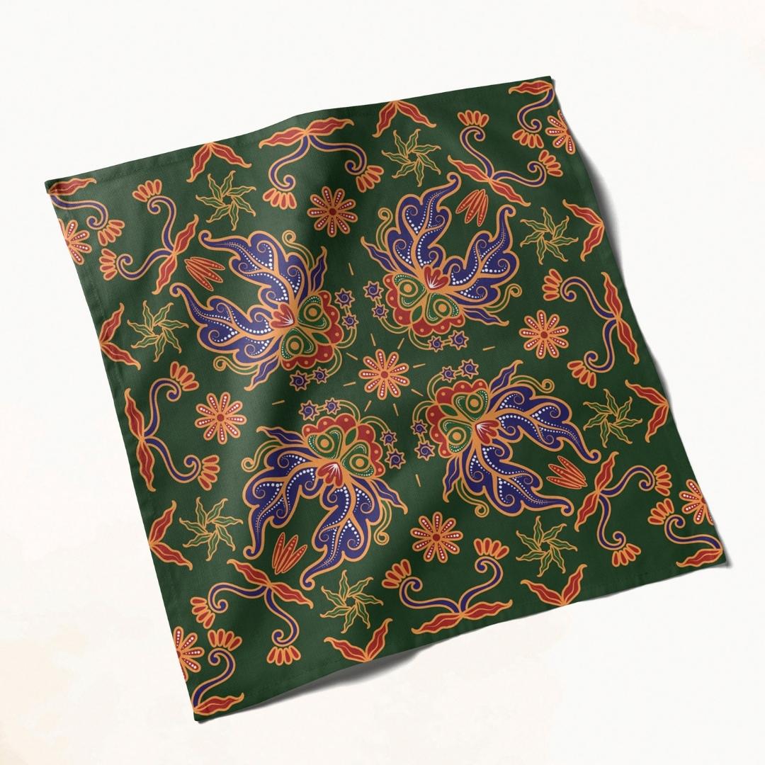 Green Paisley: Napkins 18" X 18" - Pack Of 20