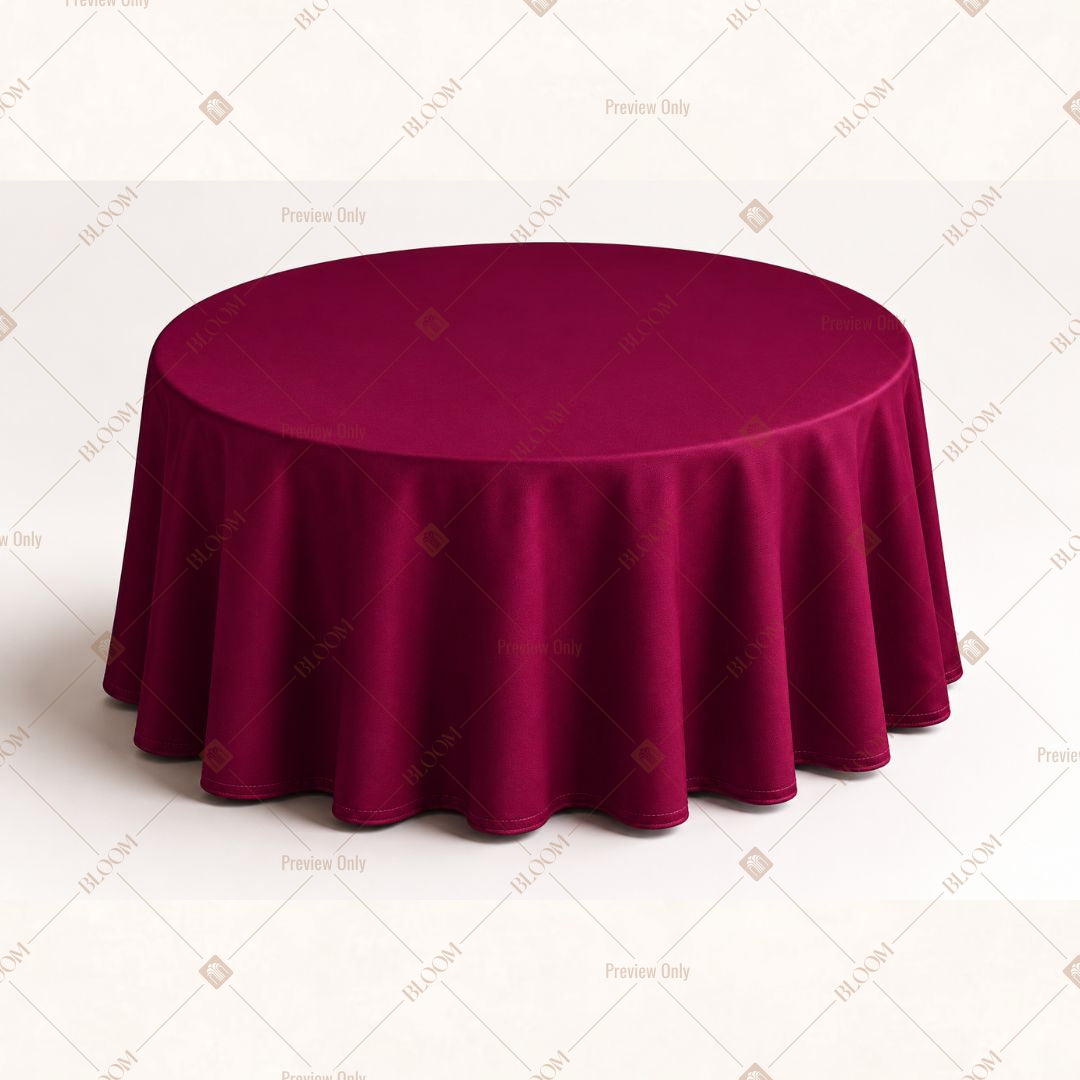 Burgundy Table Cover Pack Of 6