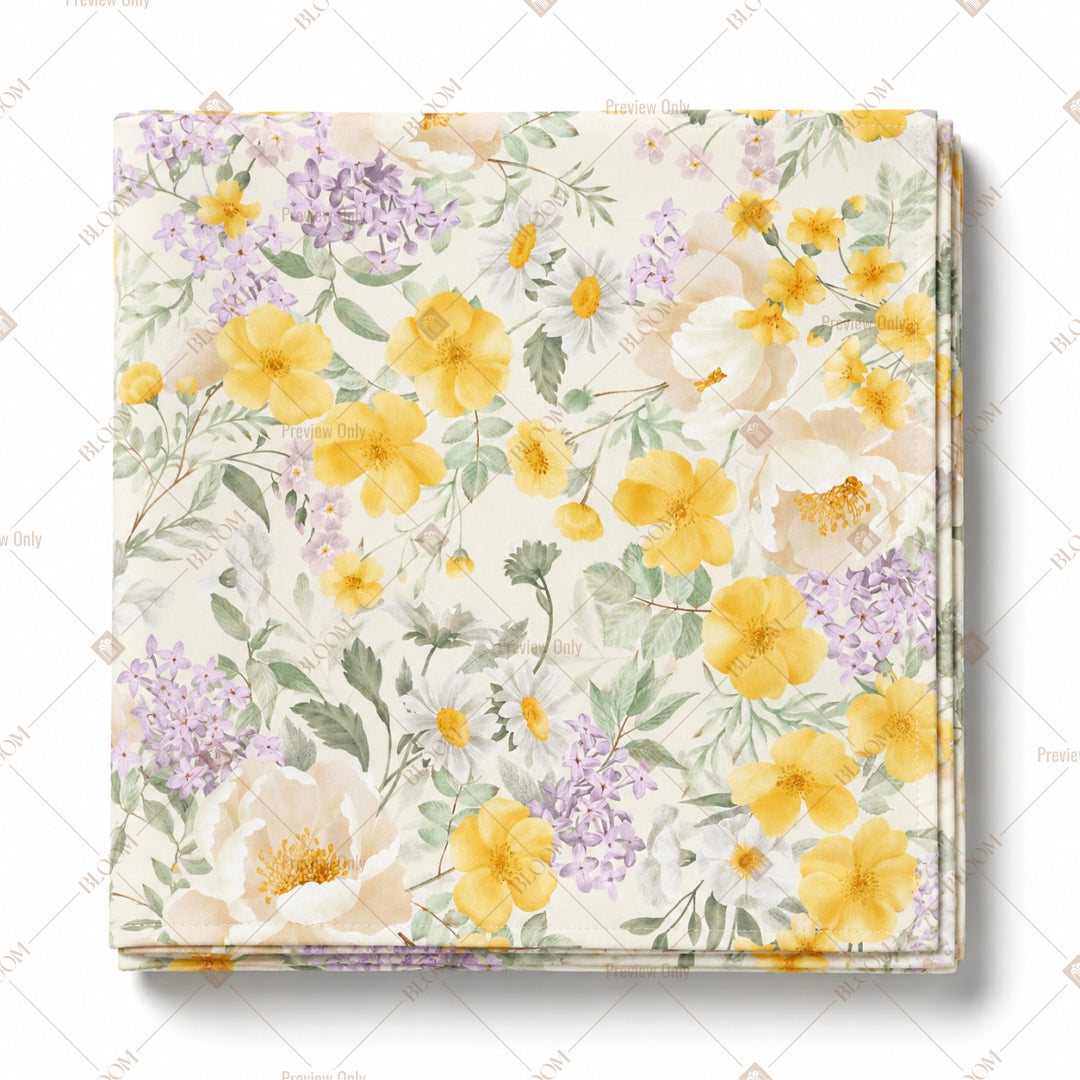 Yellow Wildflower Pattern Design