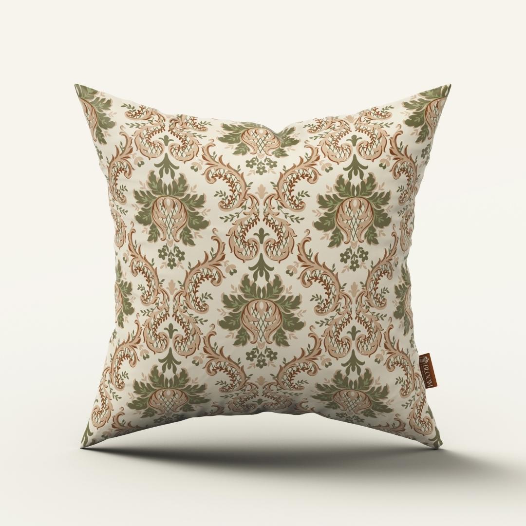 Olive Baroque Elegance: Cushion Cover - Pack of 12