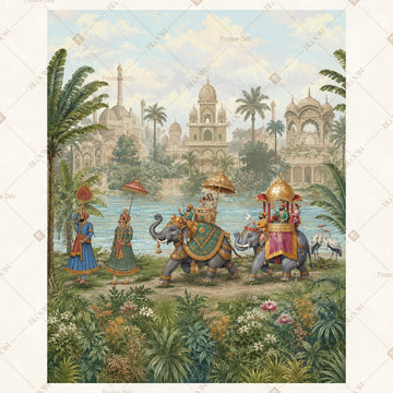 Royal Heritage Procession Portrait Rectangle Backdrop