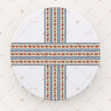 Blue Folk Stripe Table Runner Pack Of 12