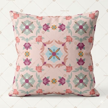Boho Floral Embroidery Cushion Cover Pack of 12