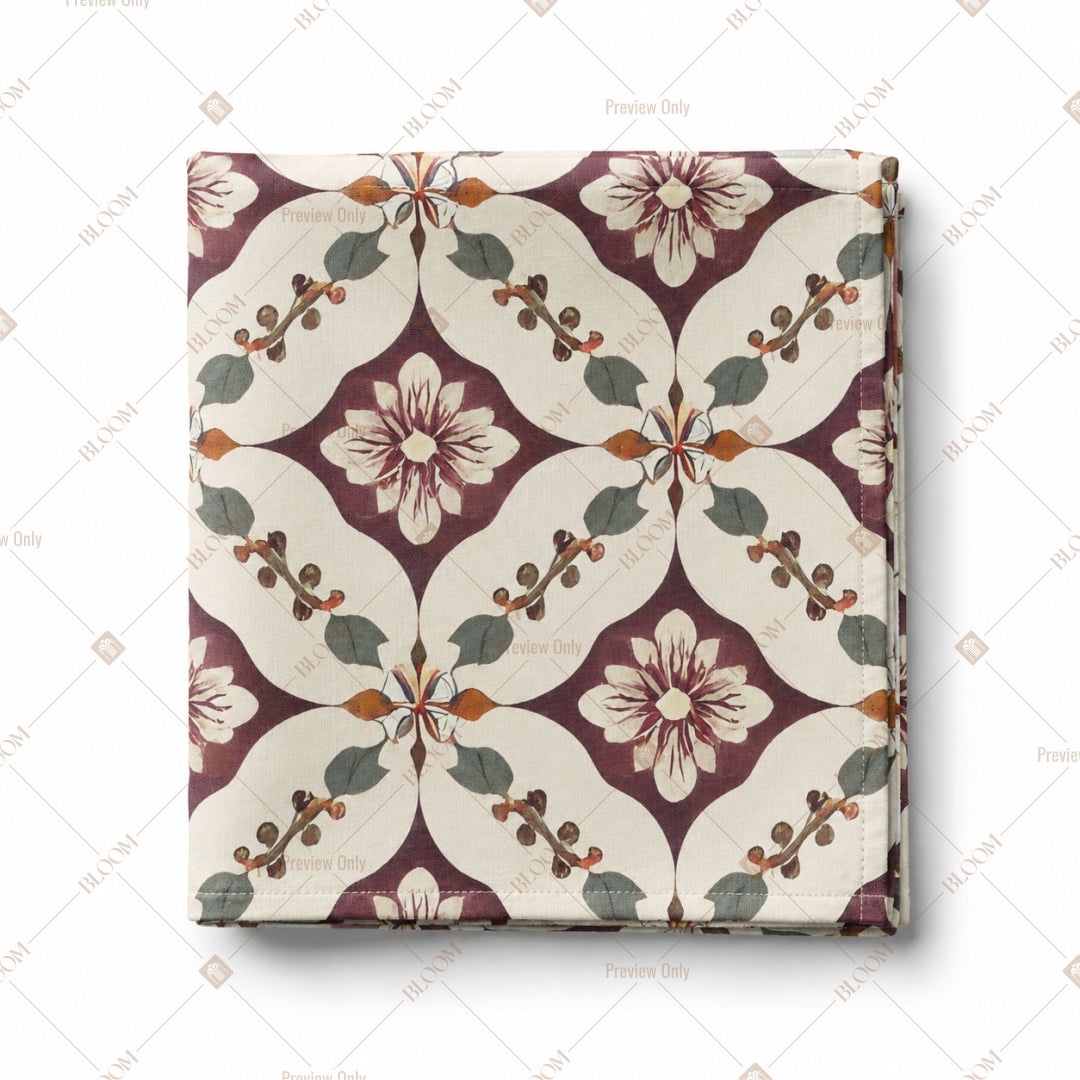 Vintage Moroccan Tile Pattern Design