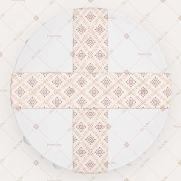 Ivory Diamond Trellis Table Runner Pack Of 12