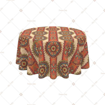Terracotta Mandala Medallion Table Cover Pack Of 6