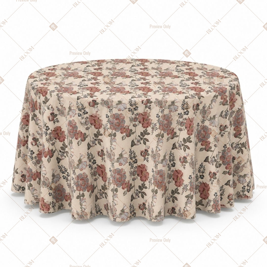 Vintage Rose Bouquet Table Cover Pack Of 6