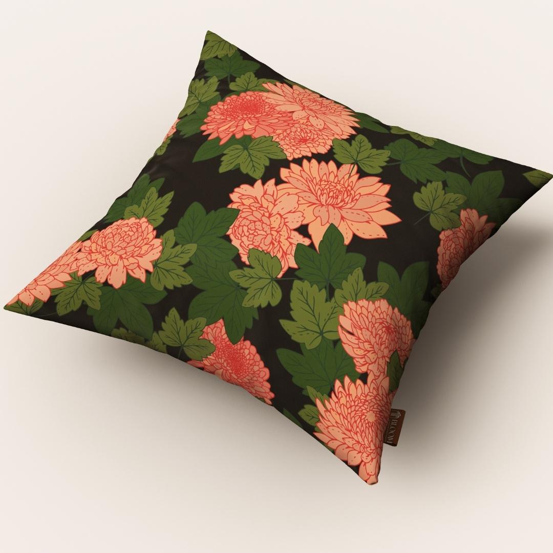 Peach Garden Charm: Cushion Cover - Pack of 12