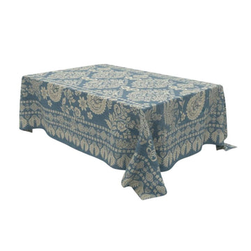 Beige Classic Heritage Floral Rectangle Table Cover - Pack Of 6