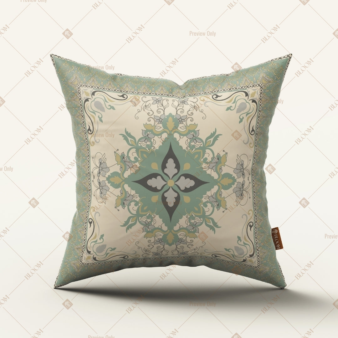 Sage Mandala Medallion Cushion Cover Pack of 12