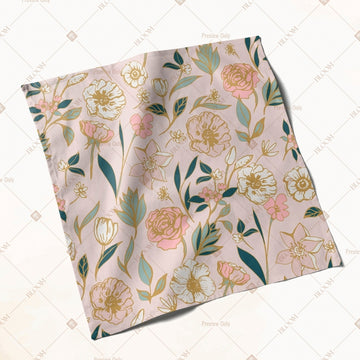 Beige Botanical Pattern Napkin Pack of 20