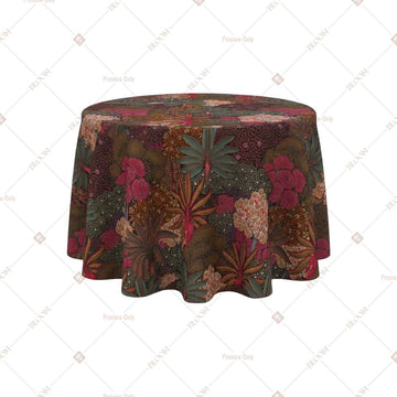 Dark Botanical Floral Table Cover Pack Of 6