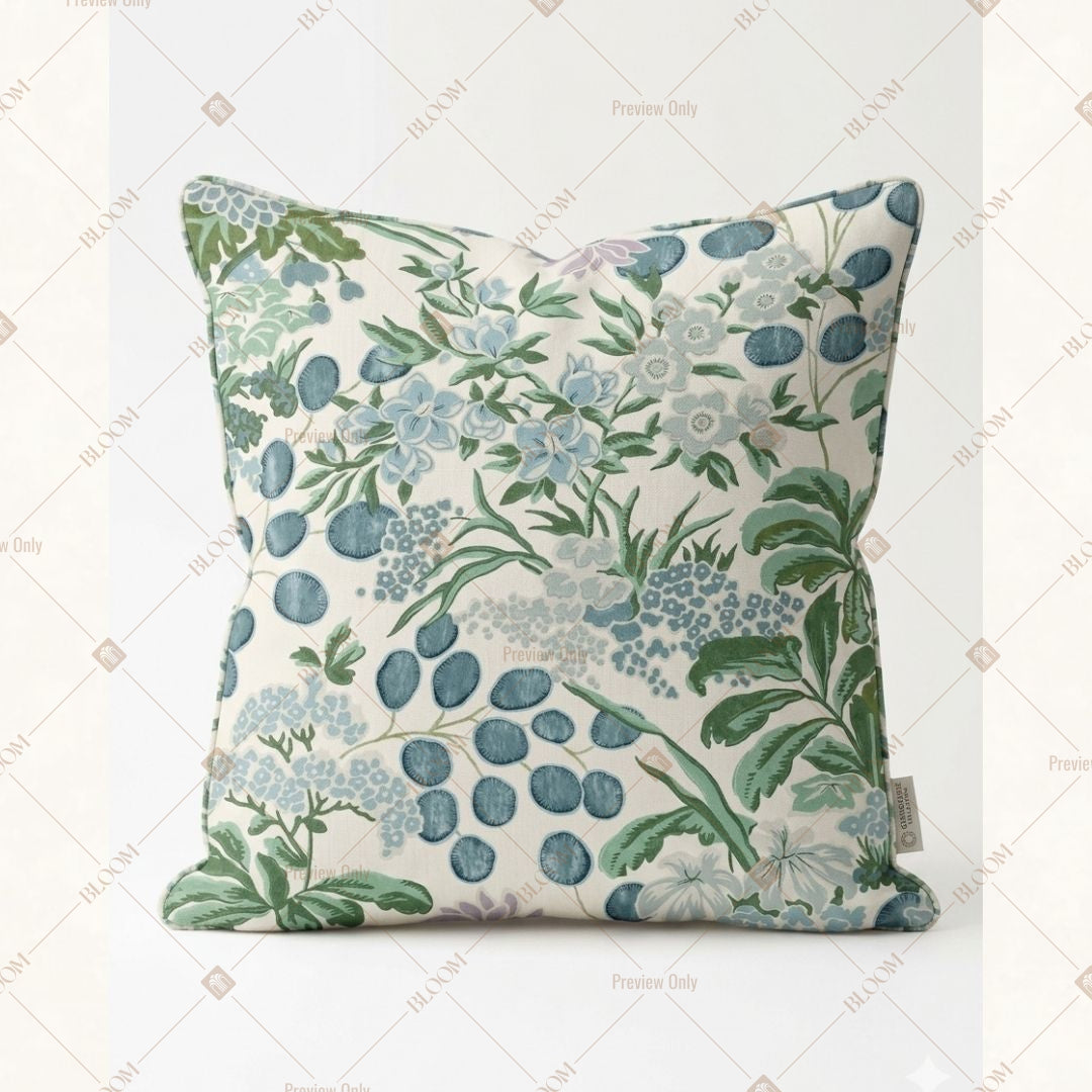 Sage Green Botanical Cushion Cover Pack of 12
