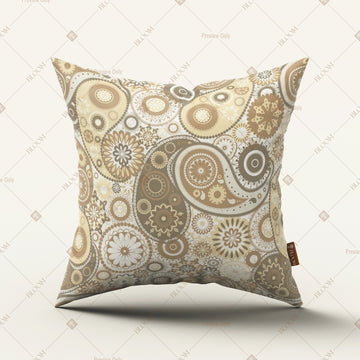 Beige Spiral Geometric Cushion Cover Pack of 12