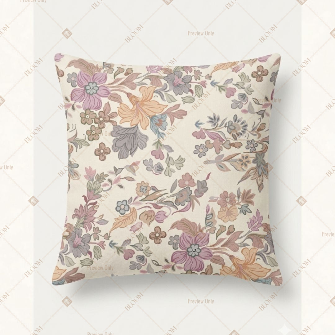 Pastel Floral Garden Cushion Cover Pack of 12