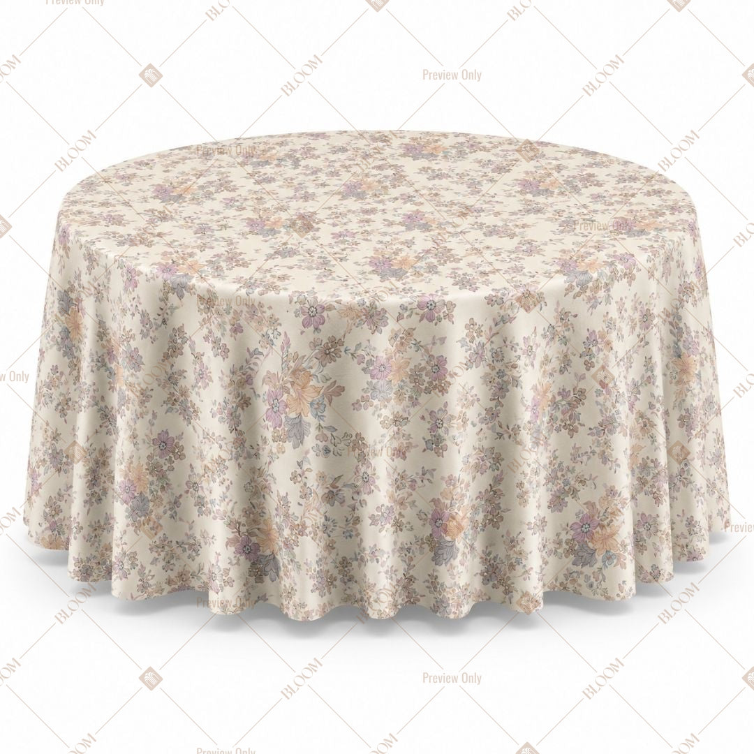 Soft Pastel Floral Table Cover Pack Of 6