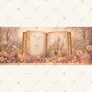 Vintage Storybook Wide Backdrop