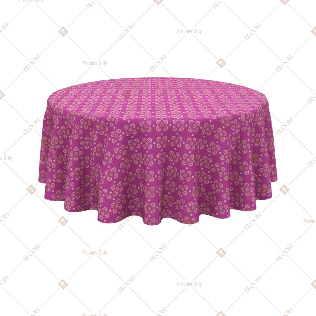 Magenta Diamond Trellis Table Cover Pack Of 6