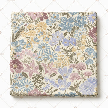 Vintage Blue Floral Pattern Design