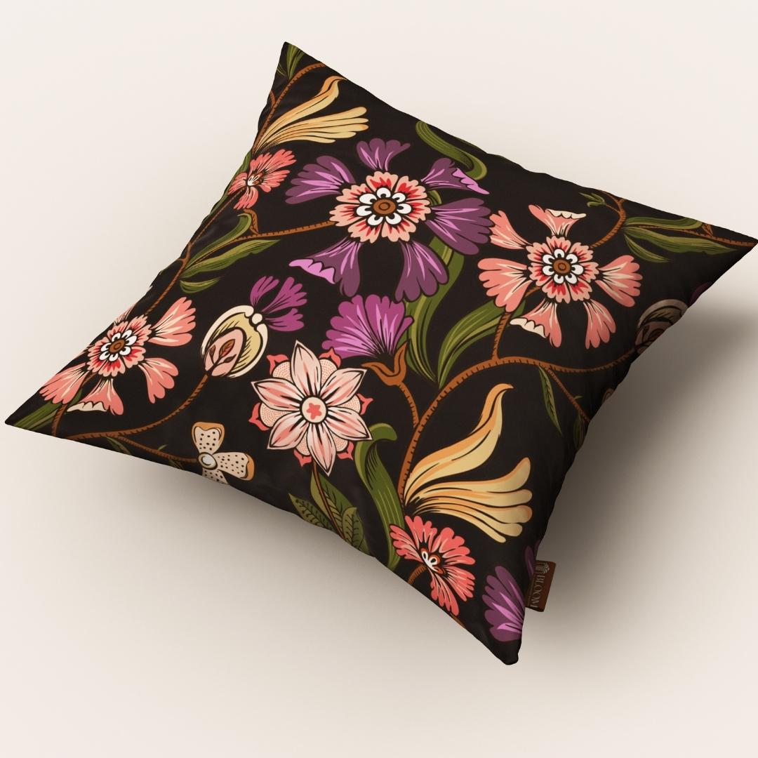 Midnight Blossom Fantasy: Cushion Cover - Pack of 12