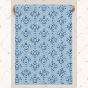 Blue Damask Fabric Pack of 25