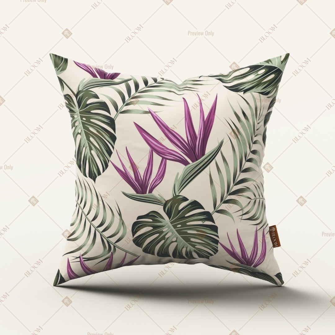 Tropical Palm Leaf Cushion Cover Pack of 12