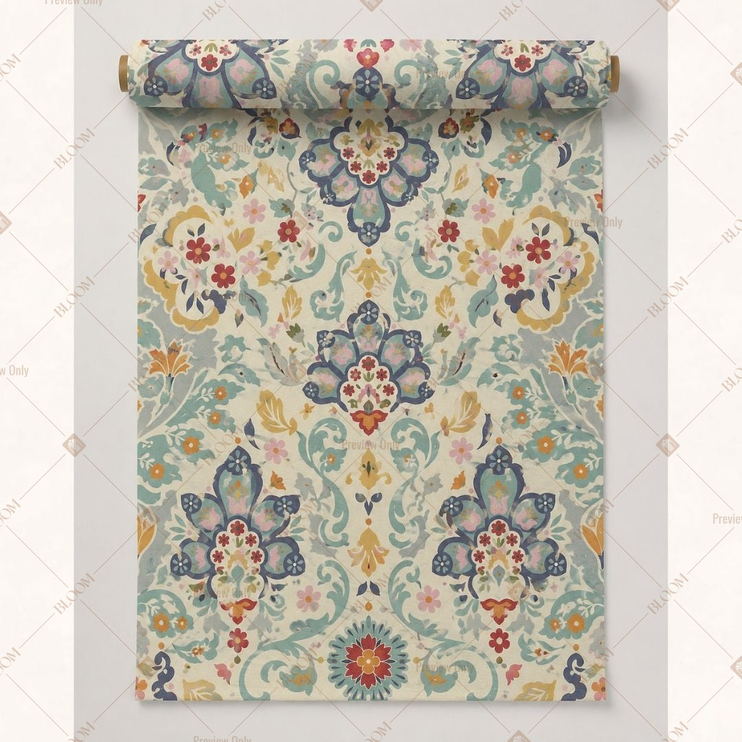 Vintage Paisley Fabric Pack of 25