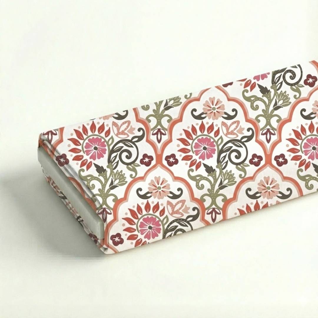 Classic Mediterranean Tile Fabric Roll