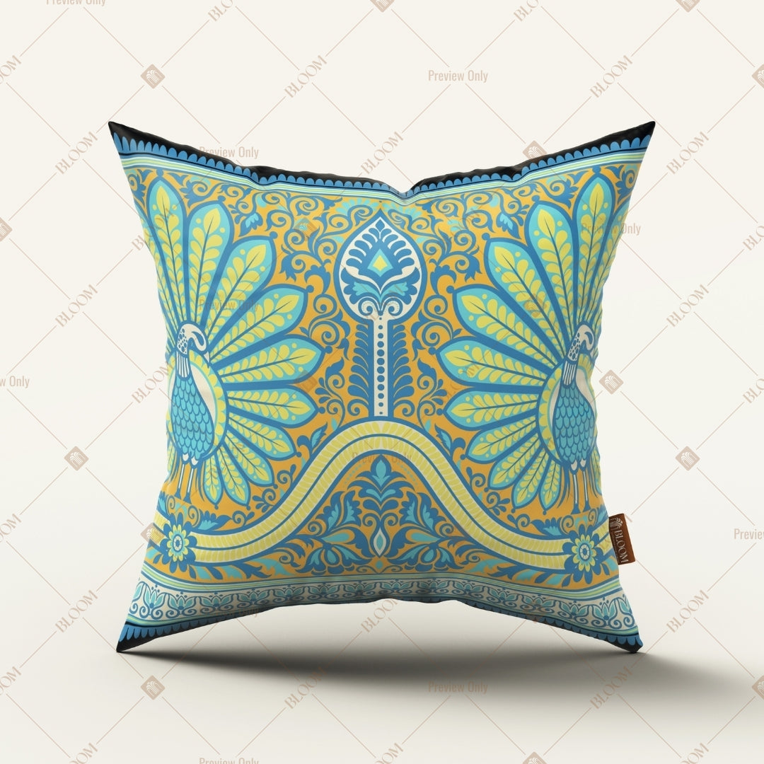 Aqua Mandala Geometric Cushion Cover Pack of 12