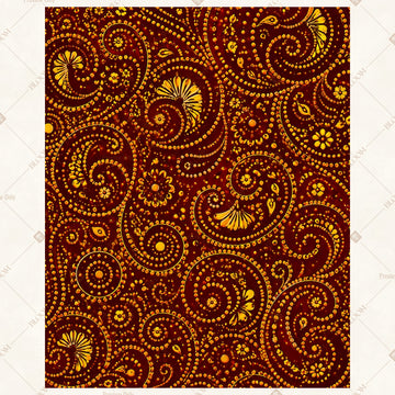 Royal Paisley Pattern Portrait Rectangle Backdrop