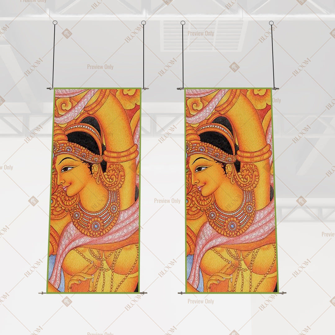 Traditional Indian Woman Hanging Scroll