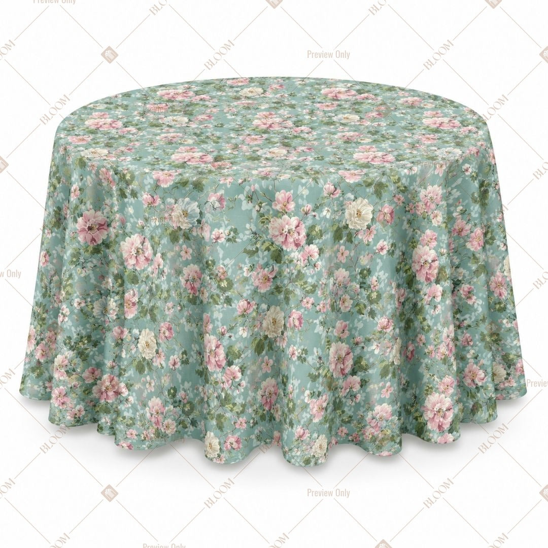 Sage Floral Table Cover Pack Of 6
