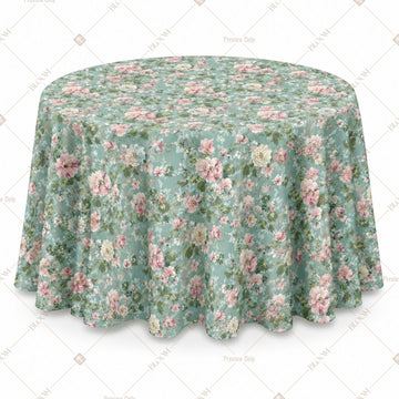 Sage Floral Table Cover Pack Of 6