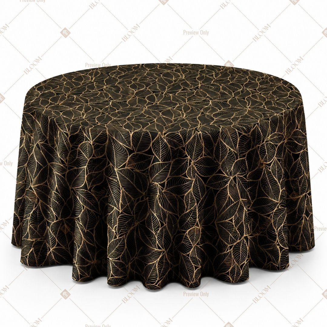 Black Royal Damask Table Cover Pack Of 6