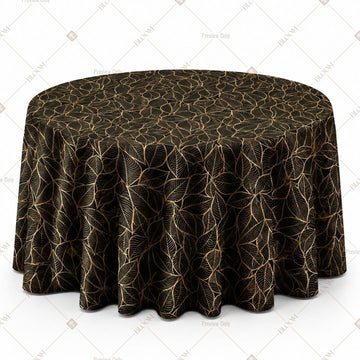 Black Royal Damask Table Cover Pack Of 6