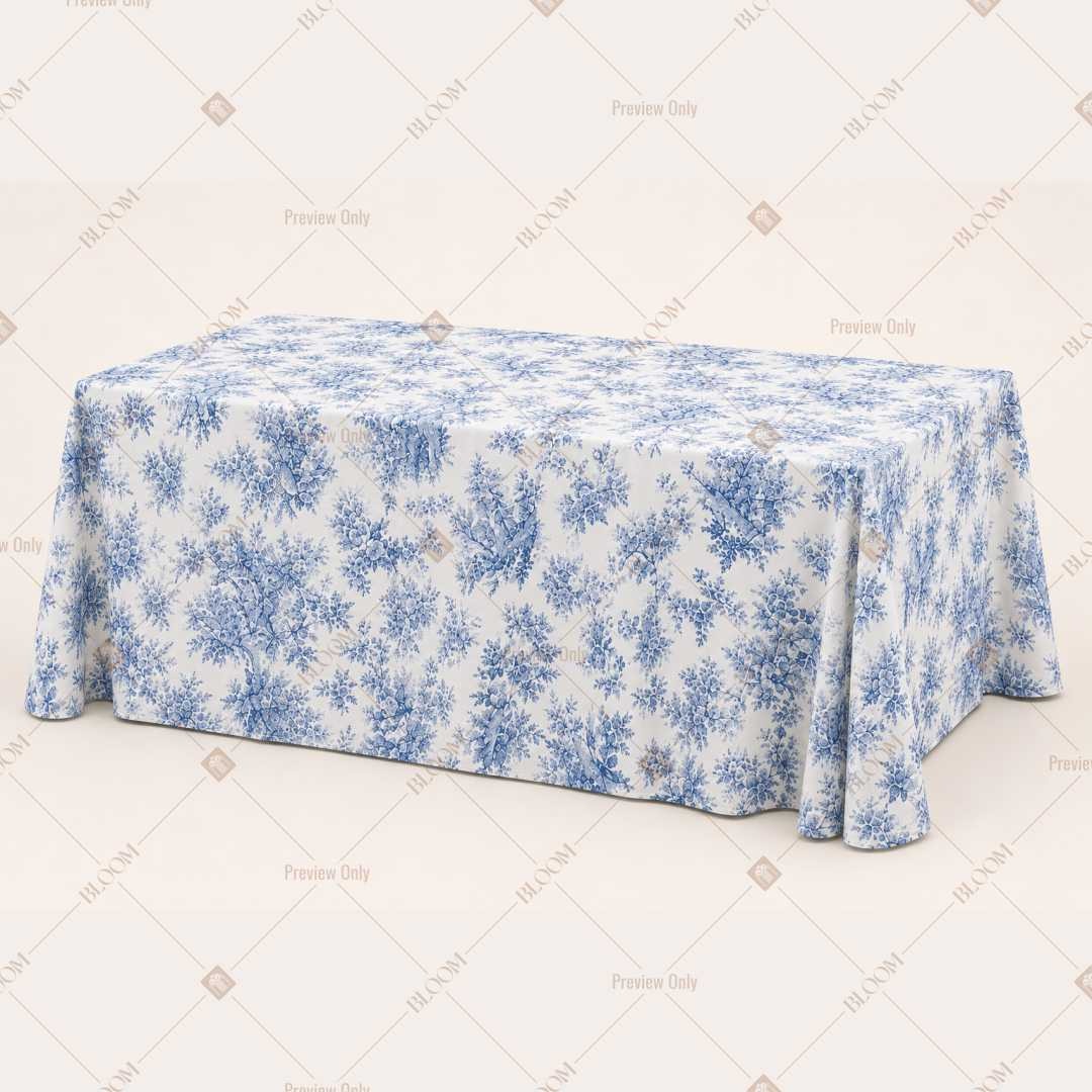 Blue Cottage Floral Table Cover Pack Of 6