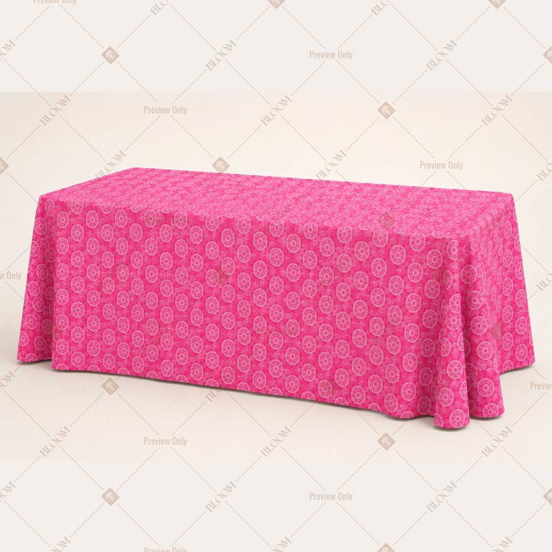Hot Pink Diamond Trellis Table Cover Pack Of 6