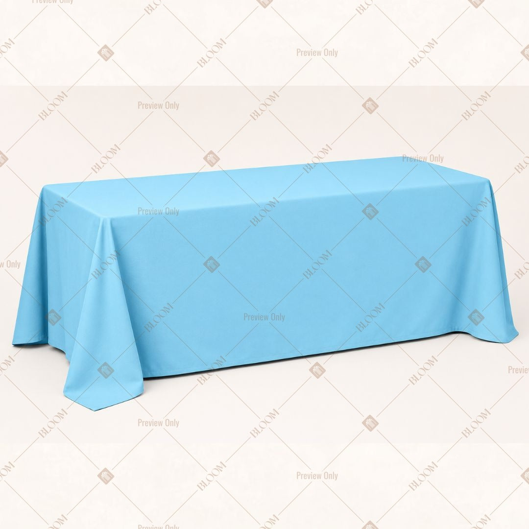 Baby Blue Table Cover Pack Of 6